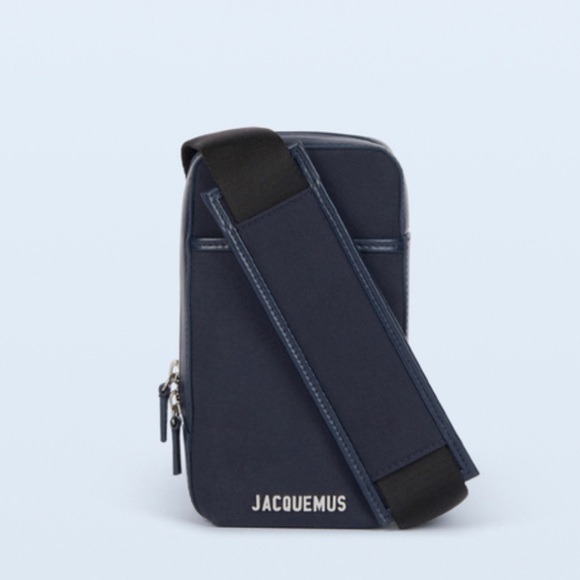 SOLD 💕 JACQUEMUS - Le Giardino Crossbody Pouch Bag - Unisex - Dark Navy - Picture 3 of 9